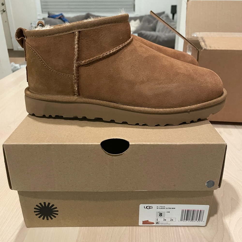 UGG ULTRA MINI CHESTNUT SIZE 8